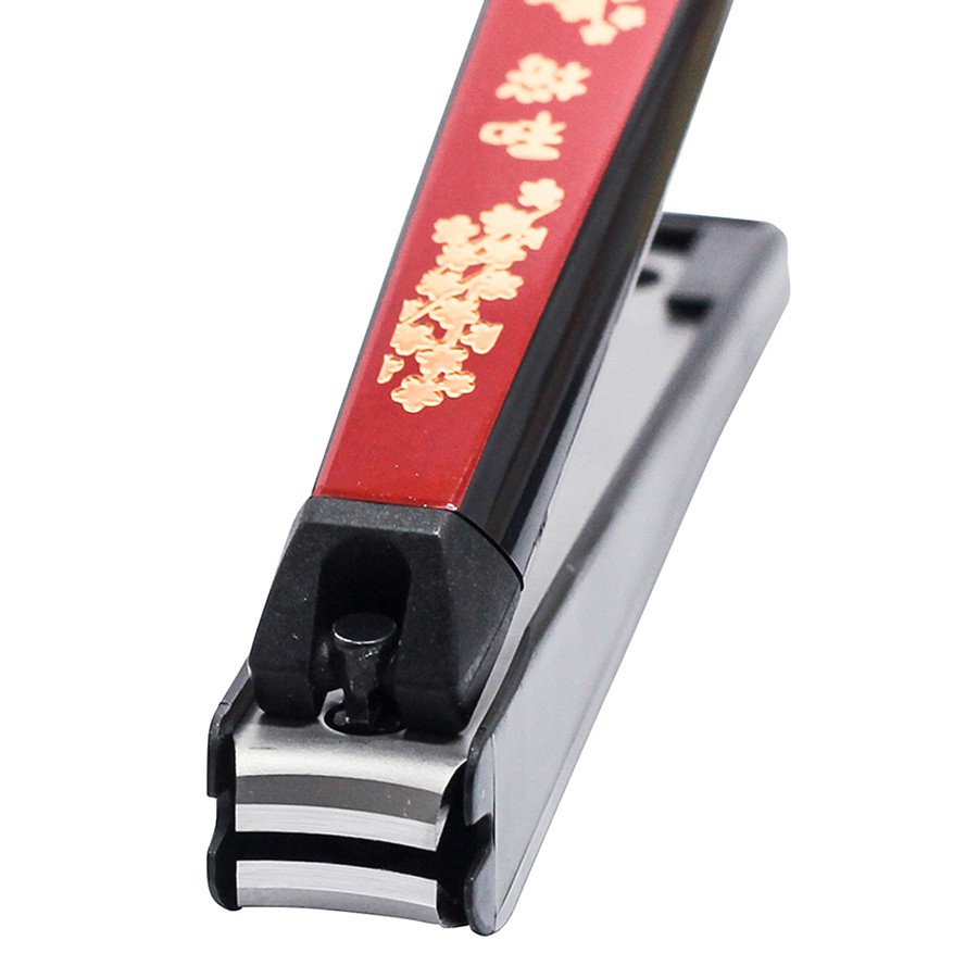 Bấm móng tay Nhật KAI KE0501 hình hoa anh đào - Kèm dũa và đựng móng thừa - BH 12 tháng 1 ĐỔI 1