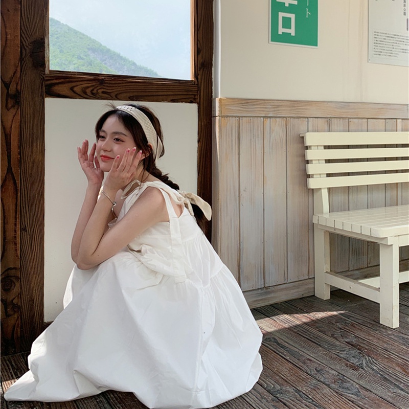 IELGY Đầm Cổ Vuông Màu Sắc Ngọt Ngào Thời Trang Cho Nữ