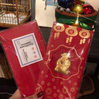 COMBO 5 BAO LÌ XÌ XU THẦN TÀI MẠ VÀNG