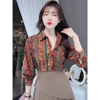 Áo sơ mi nữ tay dài lụa mango mềm mượt CHUU A8069
