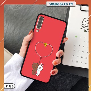 Ốp Samsung Galaxy A70 - lưng nhám viền dẻo ngộ nghĩnh