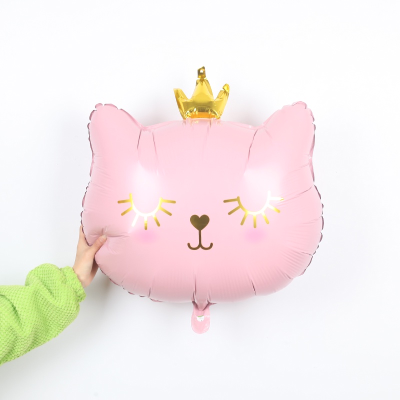 Bong Bóng Trang Trí Tiệc Sinh Nhật Hình Mèo 1 Cái Cho Trẻ Em