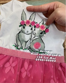 Váy thỏ chân ren hồng