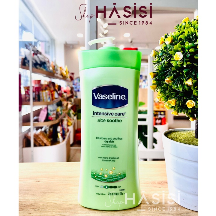 SỮA DƯỠNG THỂ VASELINE - Intensive Care Aloe Soothe Body Lotion 725ml