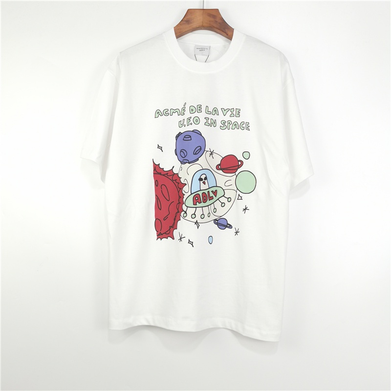 Hot ITEM Adlv Áo Thun Cotton Cổ Tròn Unisex