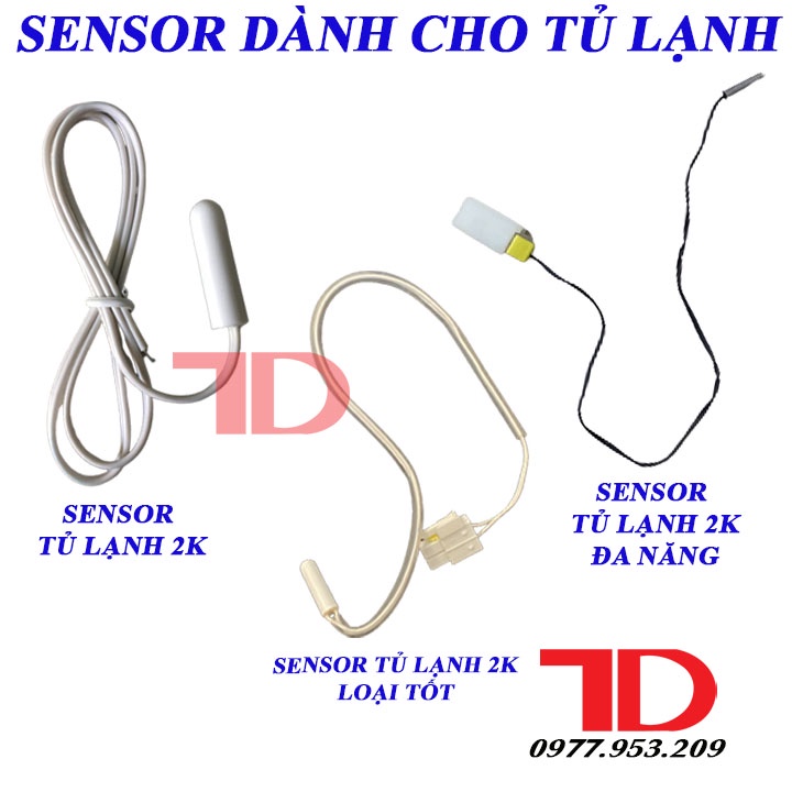 SENSOR Tủ Lạnh 2K, Đầu dò cảm biến Tủ Lạnh Điện Lạnh Thuận Dung