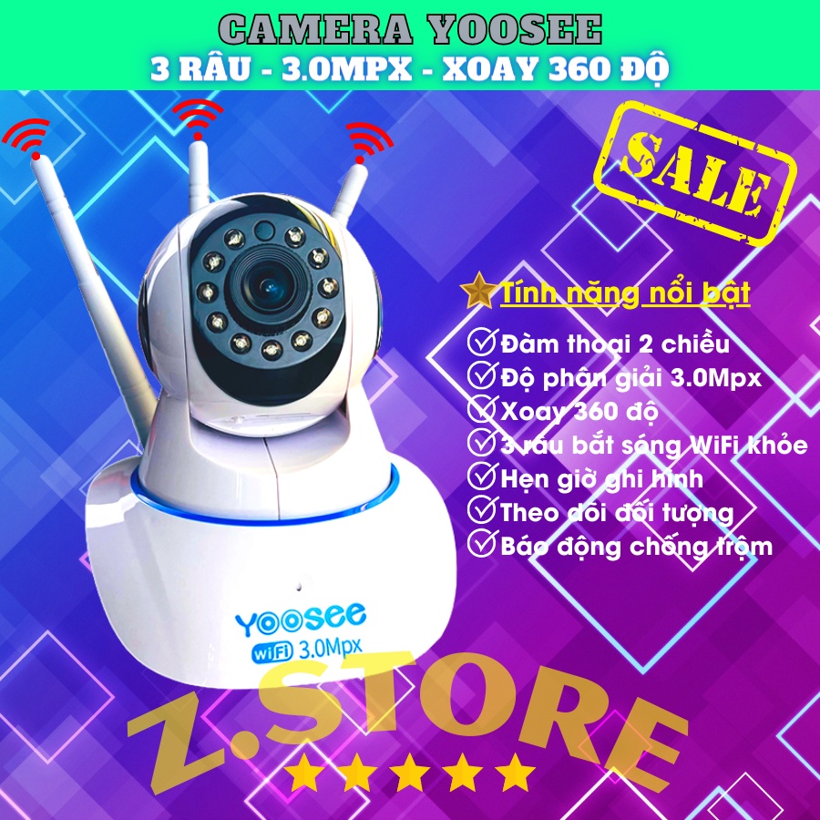 camera IP wifi Yoosee 2.0mpx 3 râu Full HD 1080P-Và thẻ nhớ 32gb( mã Y001) #8