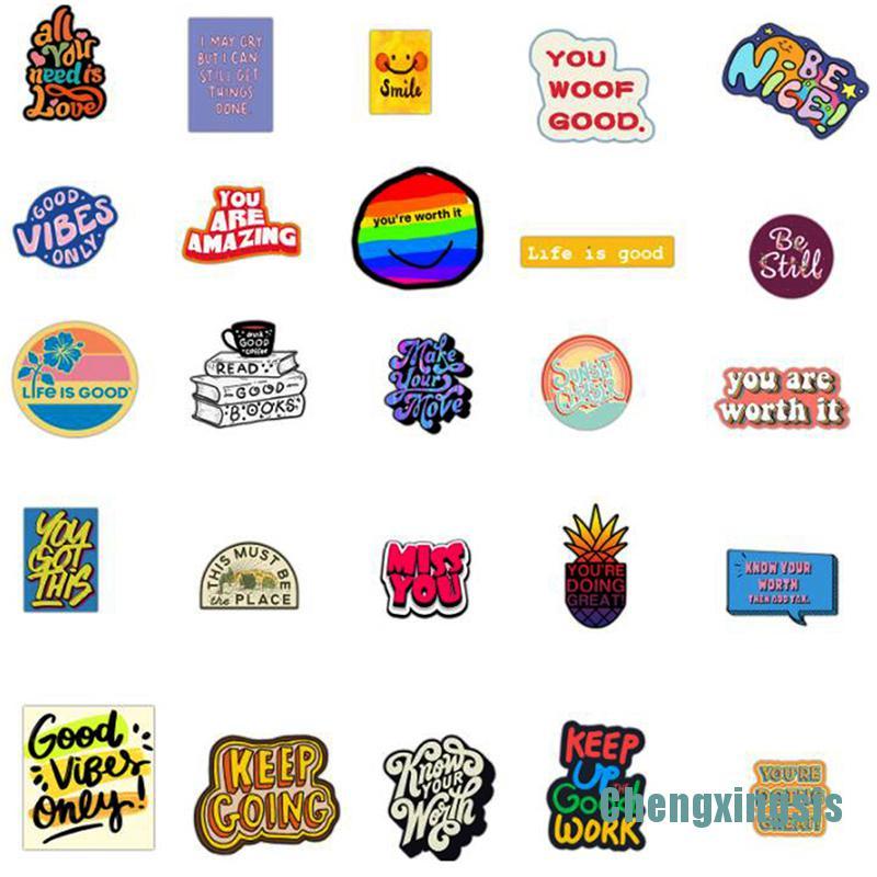 200 Sticker Dán Trang Trí Tạo Chữ Tiếng Anh Ý Nghĩa