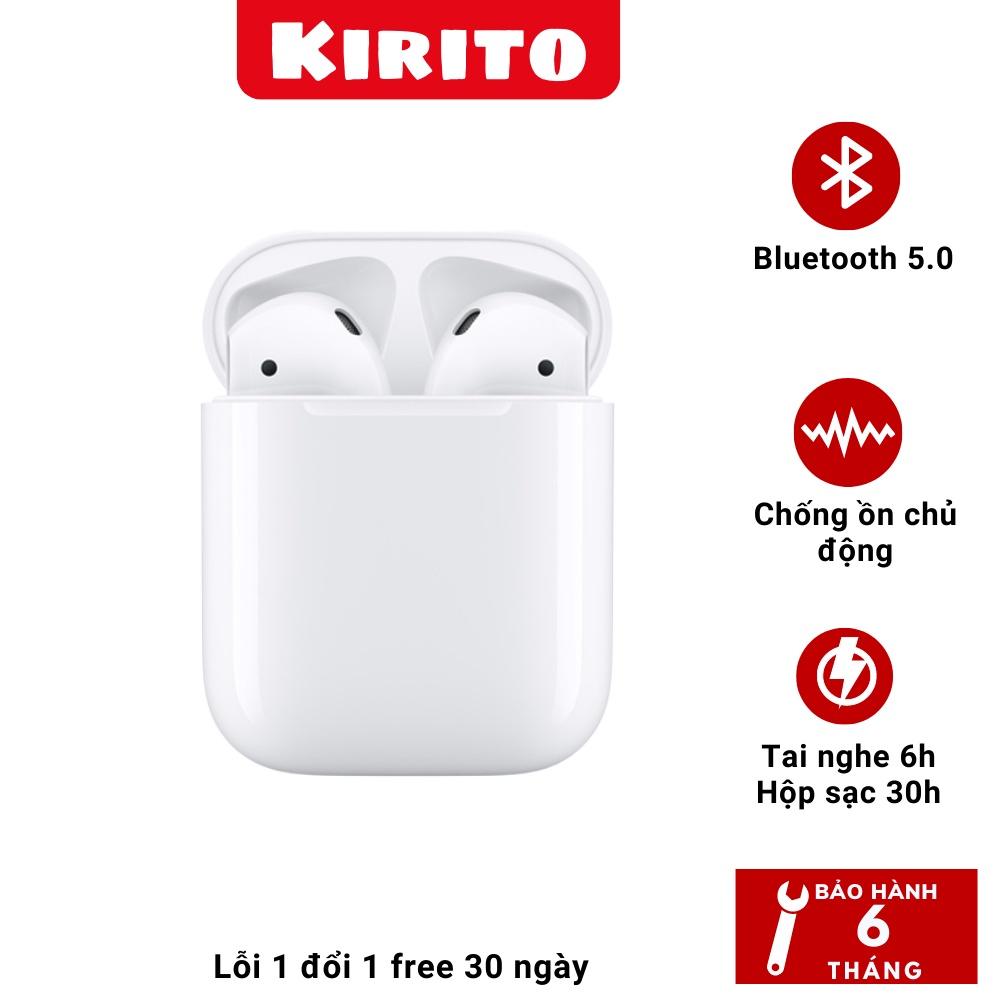 Tai Nghe Bluetooth Air 2,Tai Nghe ko dây Bản Cao Cấp,Sạc ko dây Đổi Tên Pin Trâu Dùng cho Tất Cả Các Dòng Máy