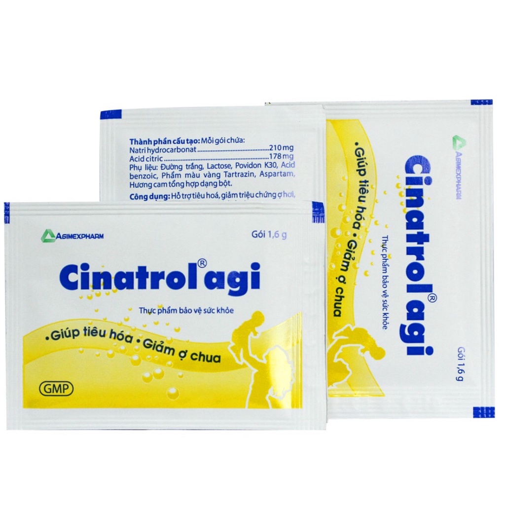 Cốm tiêu hóa trẻ em Cinatrol Agi Gói 1.6 Gam - Hộp 30 gói