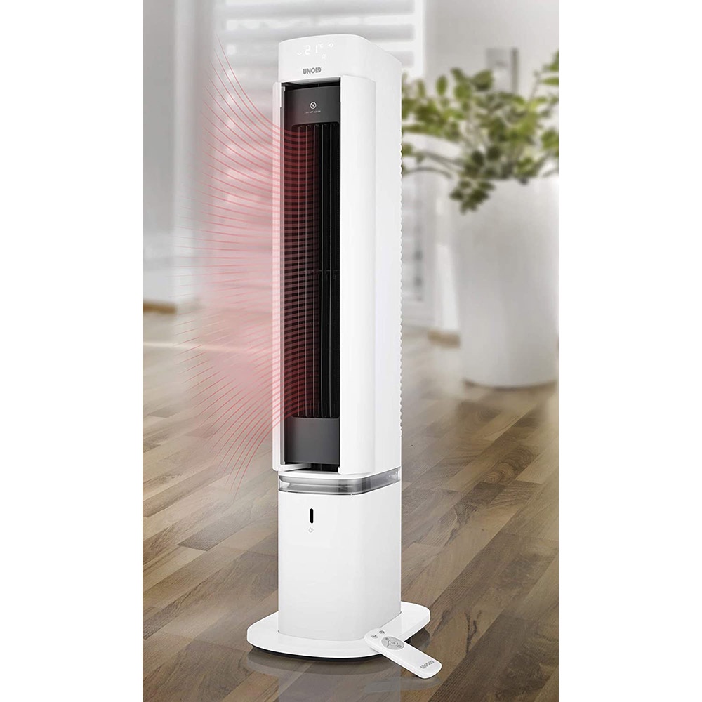 Quạt tháp bốn mùa 3 in 1 Unold 86980 đa chức năng sưởi, làm mát, phun sương tạo ẩm [hàng Đức]