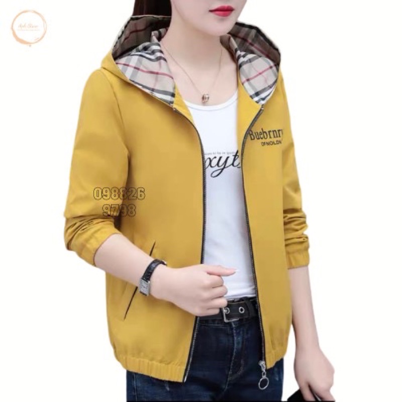 [Mã BMINC50 giảm 10% đơn 99K] Áo Gió Nữ 2 Lớp BL Fashion Chống Nước Chống Gió Cản Bụi Lót Gió Bo Chun Gấu Thời Trang