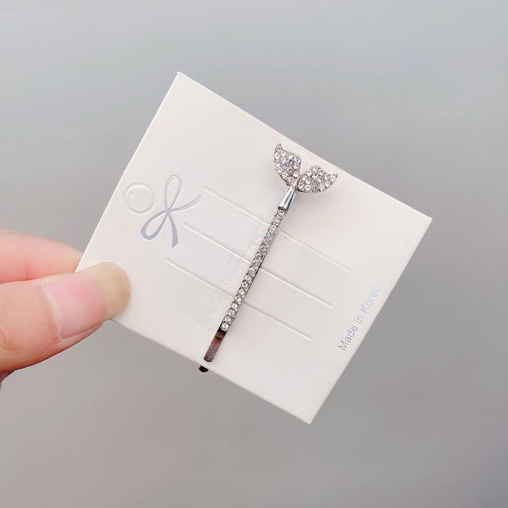 Kẹp tóc kim loại hình đuôi cá heo phong cách Hàn Quốc thời trang mới dễ thương