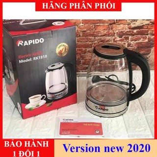 Flashsale -  ẤM SIÊU TỐC THỦY TINH ĐA NĂNG RAPIDO RK1818 ..