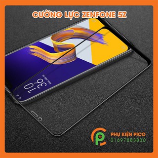 Cường lực Zenfone 5z full màn hình - Kính cường lực Asus Zenfone 5z ZS620KL không tai thỏ full viền siêu mỏng