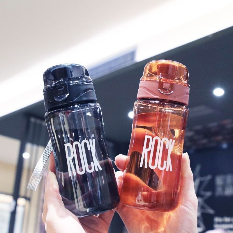 (Bán Buôn Sỉ) Bình nước nhựa Rock dung tích 550ml Có Quai Xách Tiện Lợi T2