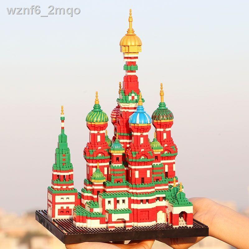 [hàng mới]Tương thích với những viên gạch Lego, lâu đài Disney màu hồng, món quà lắp ráp tòa nhà ba chiều quy mô lớn dàn