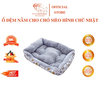 Ổ ĐỆM NẰM CHO CHÓ MÈO HÌNH CHŨ NHẬT