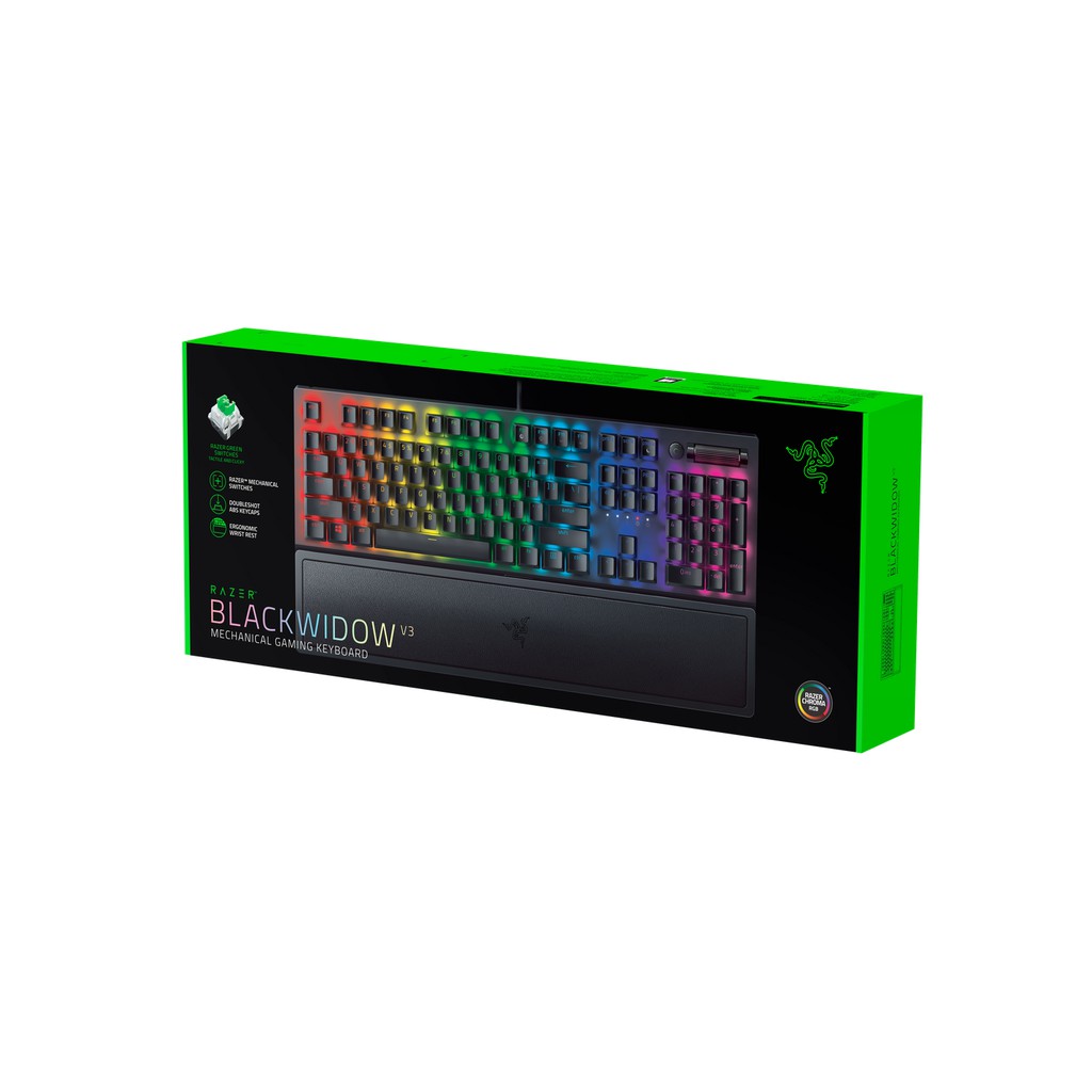 Bàn phím Razer BlackWidow V3-Mechanical-Green Switch-US Layout_RZ03-03540100-R3M1