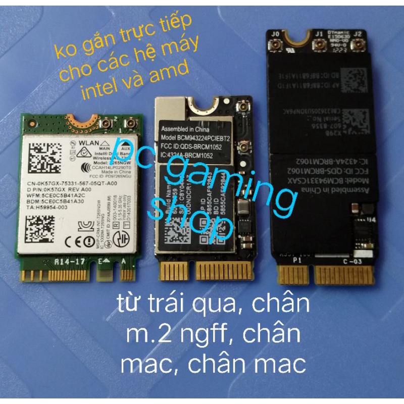 card wifi MAC Hackintosh BCM94360 94331 943224 và nhiều loại khác, cạc wifi không dây