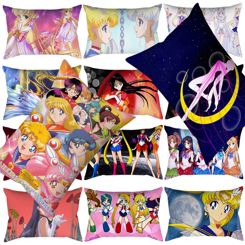 Vỏ Gối In Hình Thủy Thủ Mặt Trăng Đáng Yêu | BigBuy360 - bigbuy360.vn