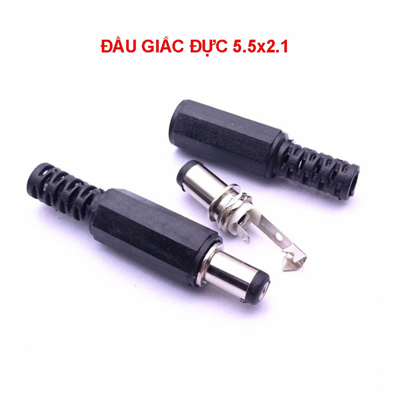 Đầu giắc DC5509 5.5x2.1mm 5.5x2.5mm 3.5x1.3mm - chân nối DC