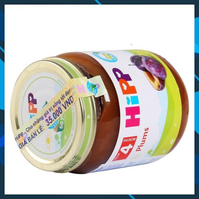 Thức ăn dinh dưỡng đóng lọ HiPP 125g mận tây dành cho trẻ từ 4 tháng tuổi trở lên