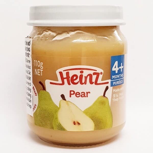 Heinz - Hoa quả nghiền/ Váng Custard đóng lọ thuỷ tinh 110g Úc (có tem NK chính hãng)