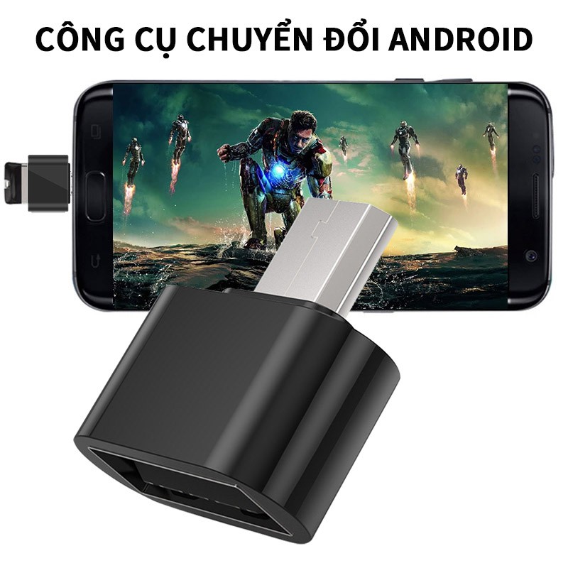 【Mua 1 tặng 1】Bộ điều hợp chuyển đổi USB 2.0 Android OTG Micro  đầu cắm sang lỗ cắm USB-A loại-A