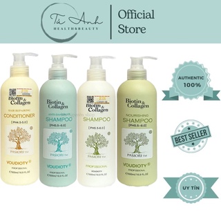 Dầu gội dầu xả Biotin Collagen Voudioty 1000ml