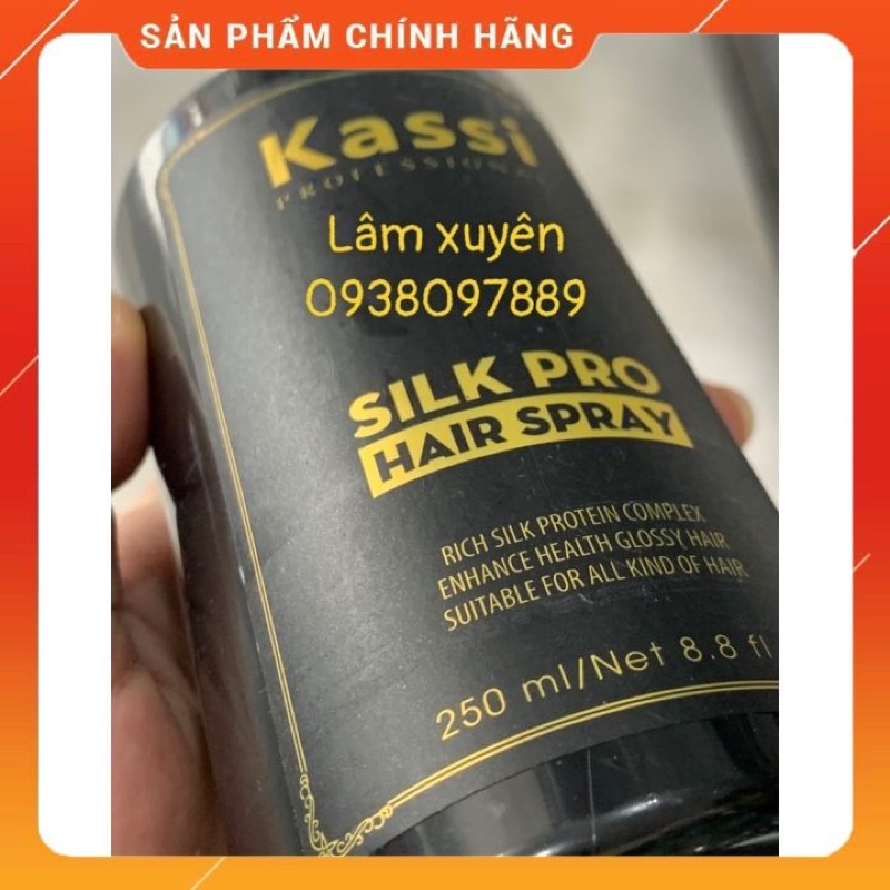 Xịt dưỡng tóc,sữa dưỡng tóc Kassi 250ml CHÍNH HÃNG phục hồi tóc mềm mượt, chắc khỏe, giảm chịu chứng chẻ ngọn, khô xơ