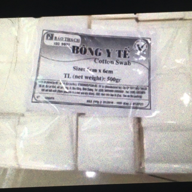 Gòn cắt sẵn 6x6cm bịch 1/2kg