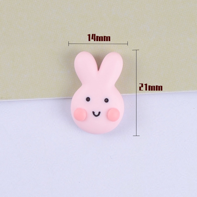Set 10 phụ kiện làm trang sức/ trang trí điện thoại hình thỏ hoạt hình dễ thương