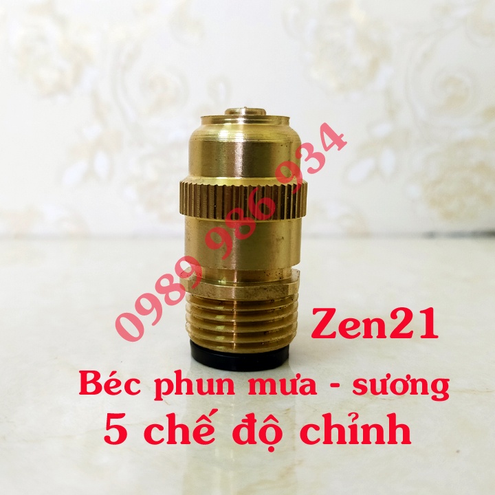 Đầu béc phun sương / mưa tùy chỉnh bằng đồng dùng tưới rau và tạo mưa mát mái