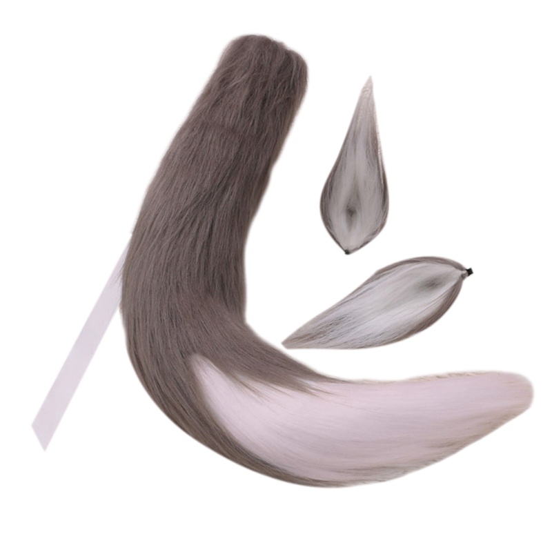 Tai Sói Giả Phối Lông Thú Dùng Hóa Trang Cho Người Lớn Và Trẻ Em