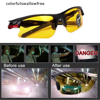 Colorfulswallowfree 1Pc Anti-Glare Polarized Sunglasses Goggles Glasses Night Vision Riding Glasses ABC