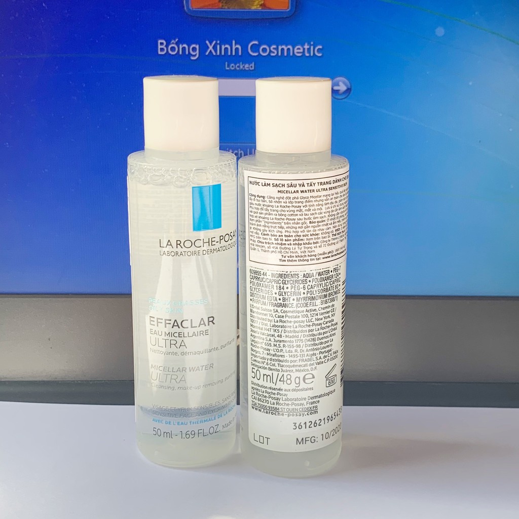 Nước tẩy trang La Roche Posay cho da dầu và da nhạy cảm - 50ml-400ml