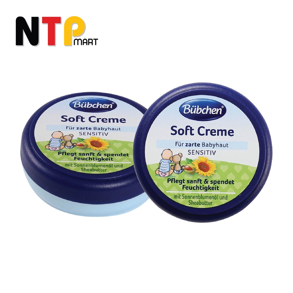 Kem Dưỡng Da Bubchen Soft creme Für zarte Babyhaut Sensitiv hương Hoa Cúc cho Trẻ Em hộp 20ml nhập khẩu Đức