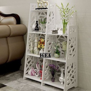 [ SIÊU KHUYẾN MÃI] Kệ đa năng hiện đại bậc thang nan to( 3 tầng/4 tầng) IG319-IG320