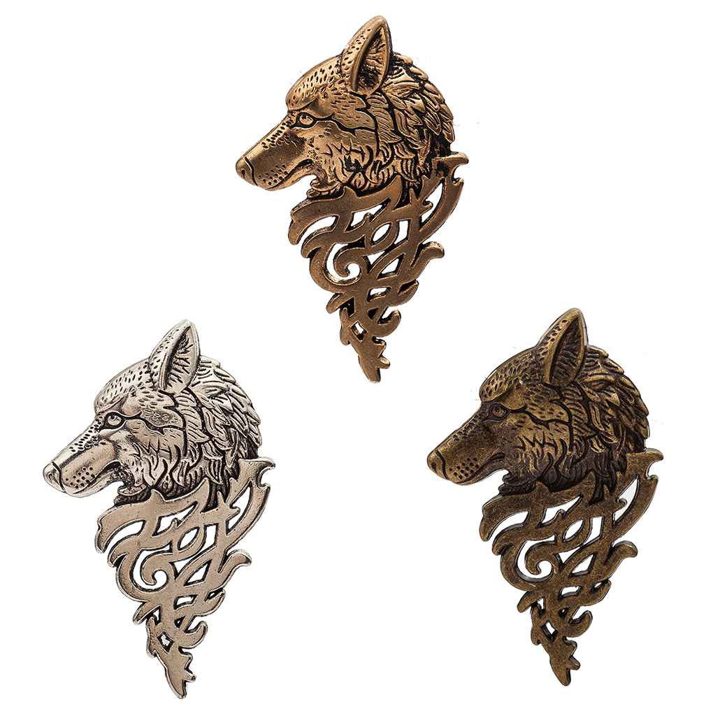 Ghim cài áo hình sói kiểu dáng thời trang sành điệu