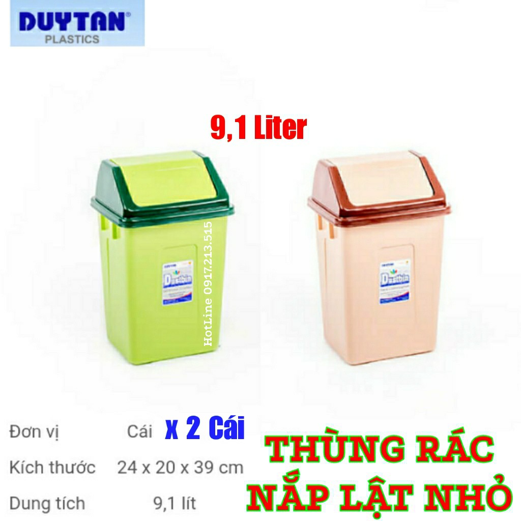 2 Thùng rác nắp Lật cao cấp Duy Tân ( Nhỏ )