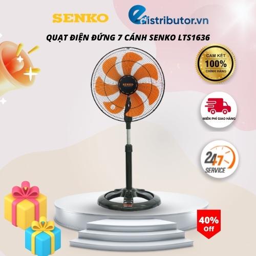 Quạt Điện Đứng 7 Cánh Senko LTS1636 - Giao Màu Ngẫu Nhiên - Hàng Chính Hãng