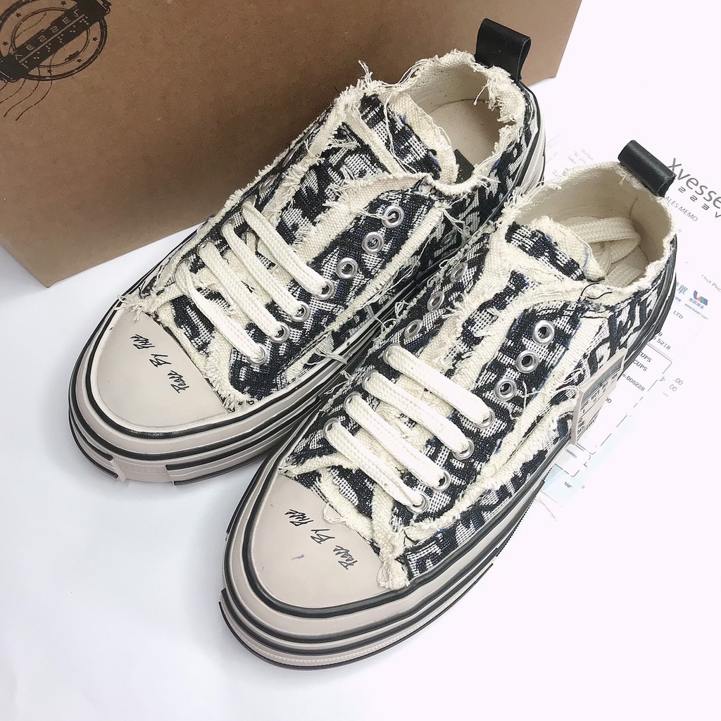 Giày sneaker xVESSEL dior đế trắng style rách cao 3,5-4cm 1.1 Jinx Store | BigBuy360 - bigbuy360.vn