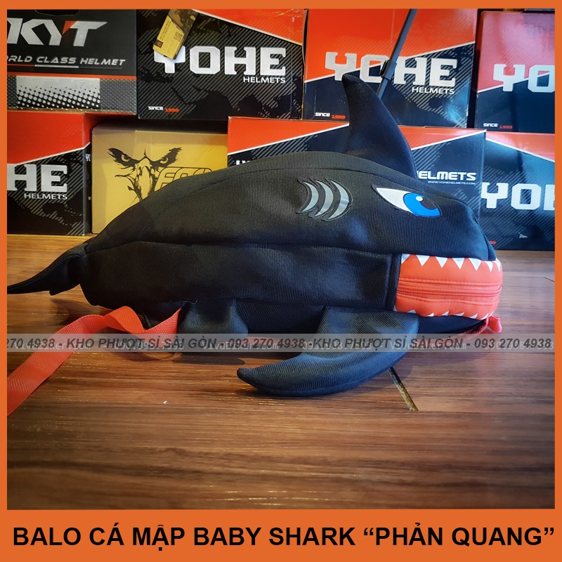 [GIÁ KHO] Balo cá mập phản quang đựng nón mũ bảo hiểm fullface độc đáo