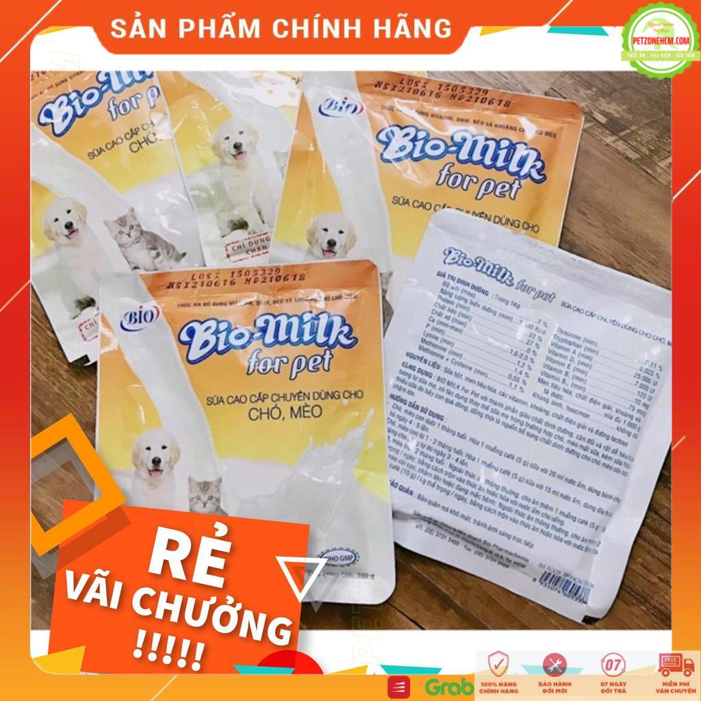 Bio Milk For Pet - Sữa cao cấp chuyên dùng chó mèo Bio Milk For Pet ( thùng 15 gói 100g )