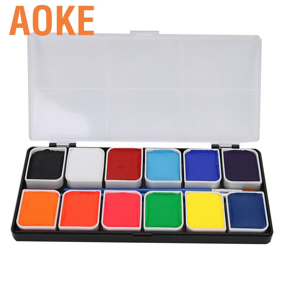 (hàng Mới Về) Sơn Vẽ Cơ Thể 12 Màu Sắc Tùy Chọn Dùng Hóa Trang Halloween Độc Đáo | BigBuy360 - bigbuy360.vn