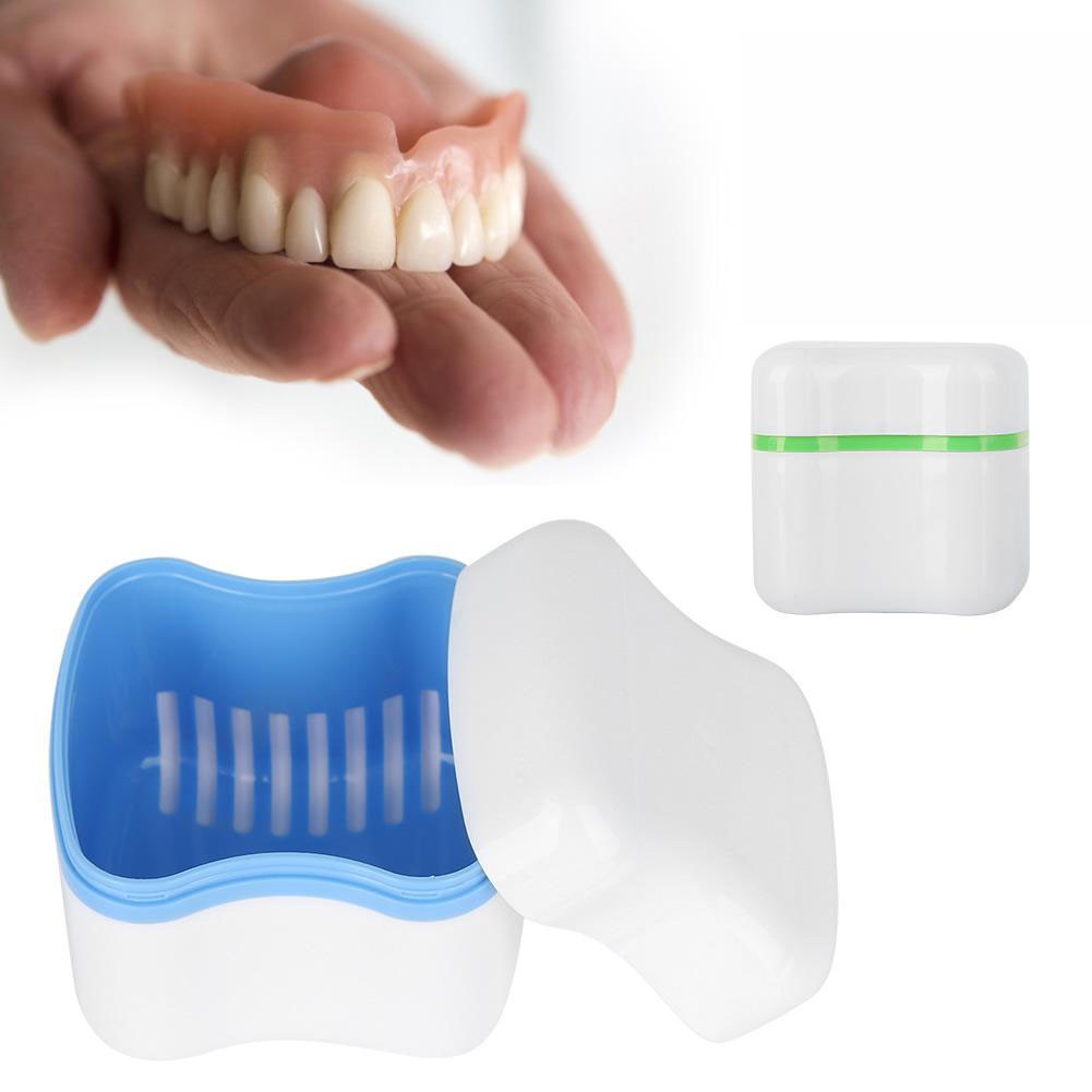 [Hàng mới về] Hộp đựng răng giả có màng lọc khô ráo tiện dụng