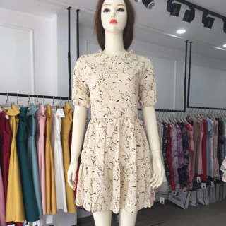 VÁY VOAN HOA FORM BABYDOLL MÀU SẮC HOẠ TIẾT CƯC DỄ THƯƠNG! BẦU BÌ BON CHEN THOẢI MÁI! MẶC ĐI BIỂN ĐƯỢC LUÔN!