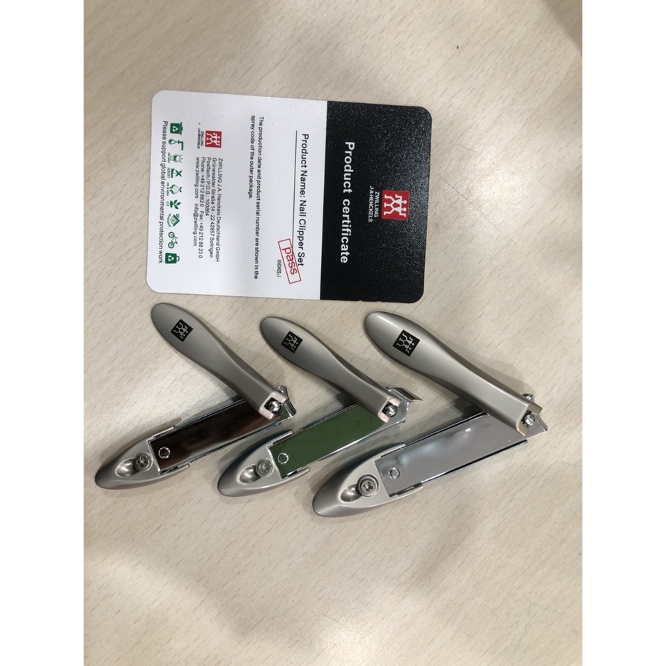 Bộ 3 bấm móng tay, móng chân và bấm da cao cấp Fullbox Zwilling Nhập Khẩu Chính Hãng Đức- Một Mí Store