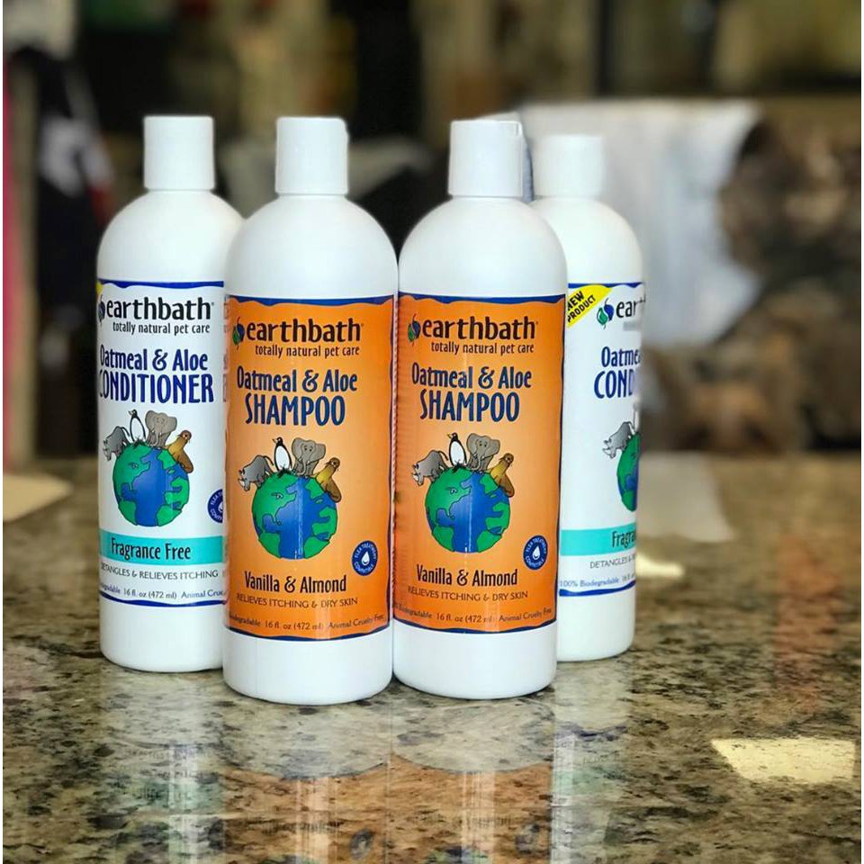 Earthbath USA Mỹ phẩm thiên nhiên cô đặc Set mini dùng thử dầu tắm , dầu xả , dầu thơm cho chó con và chó trưởng thành